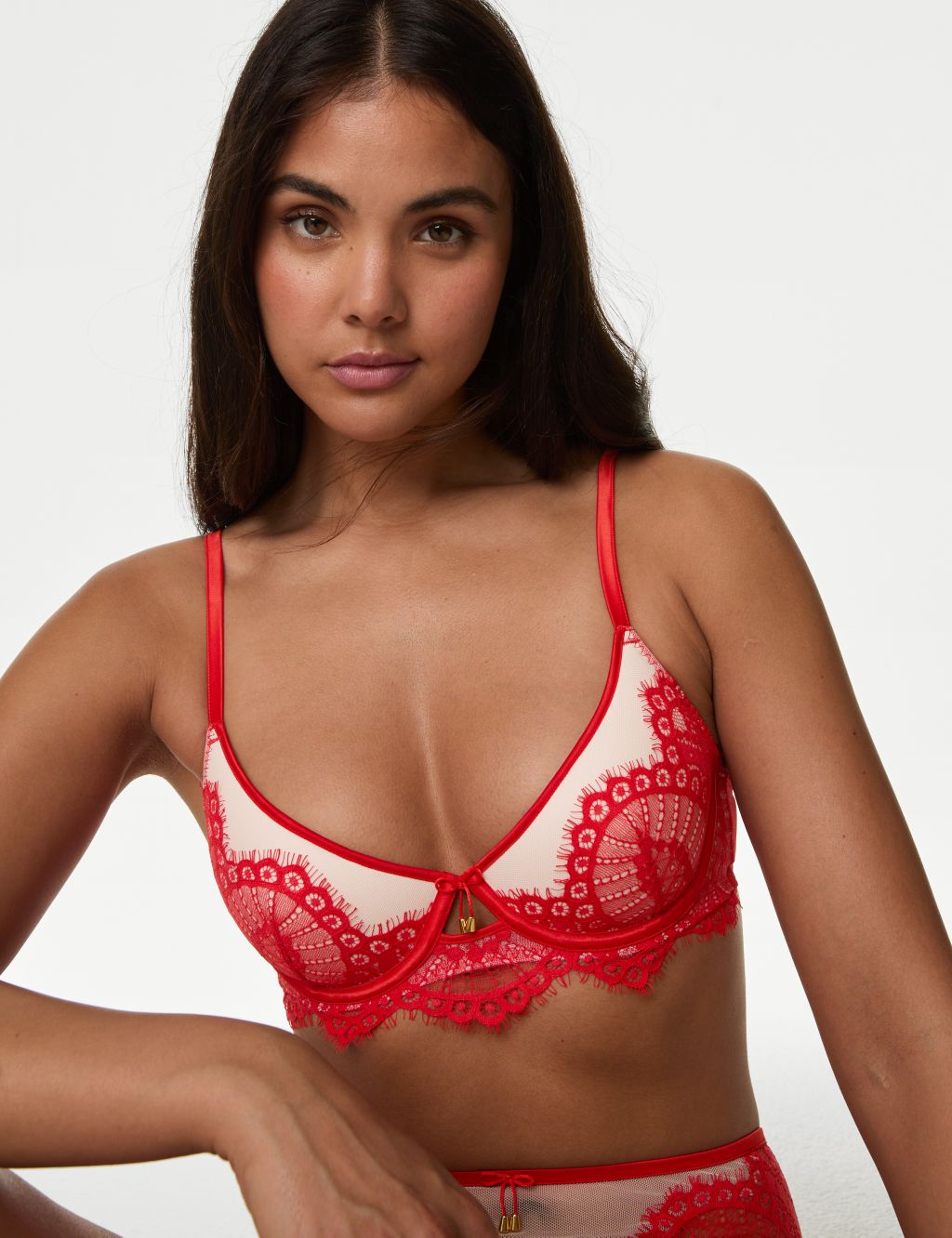 Christelle Lace Wired Demi Cup Bra (A-E)