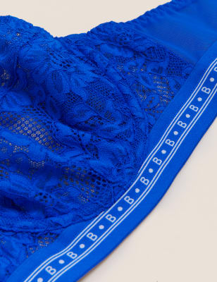 

B by Boutique Sujetador balconette con aros y encaje Meia para copa A-GWomens - Cobalt, Cobalt