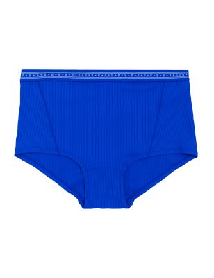 

B by Boutique Braguitas estilo bóxer de corte alto MeiaWomens - Cobalt, Cobalt