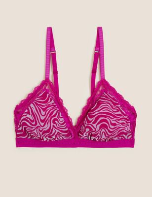 Women'secret Women's Lovely Pink Microfibre Triangle Bra, 36B :  : Fashion
