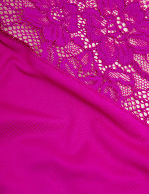 

Womens B by Boutique Ameli High Waisted Brazilian Knickers - Fuchsia, Fuchsia