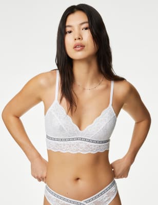 

B by Boutique Corpiño sin aros con encaje CleoWomens - White, White