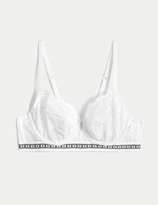 MARKS & SPENCER Anise Lace Wired Balcony Bra A-E T332336WHITE (42B) Women  Everyday Non Padded Bra - Buy MARKS & SPENCER Anise Lace Wired Balcony Bra  A-E T332336WHITE (42B) Women Everyday Non