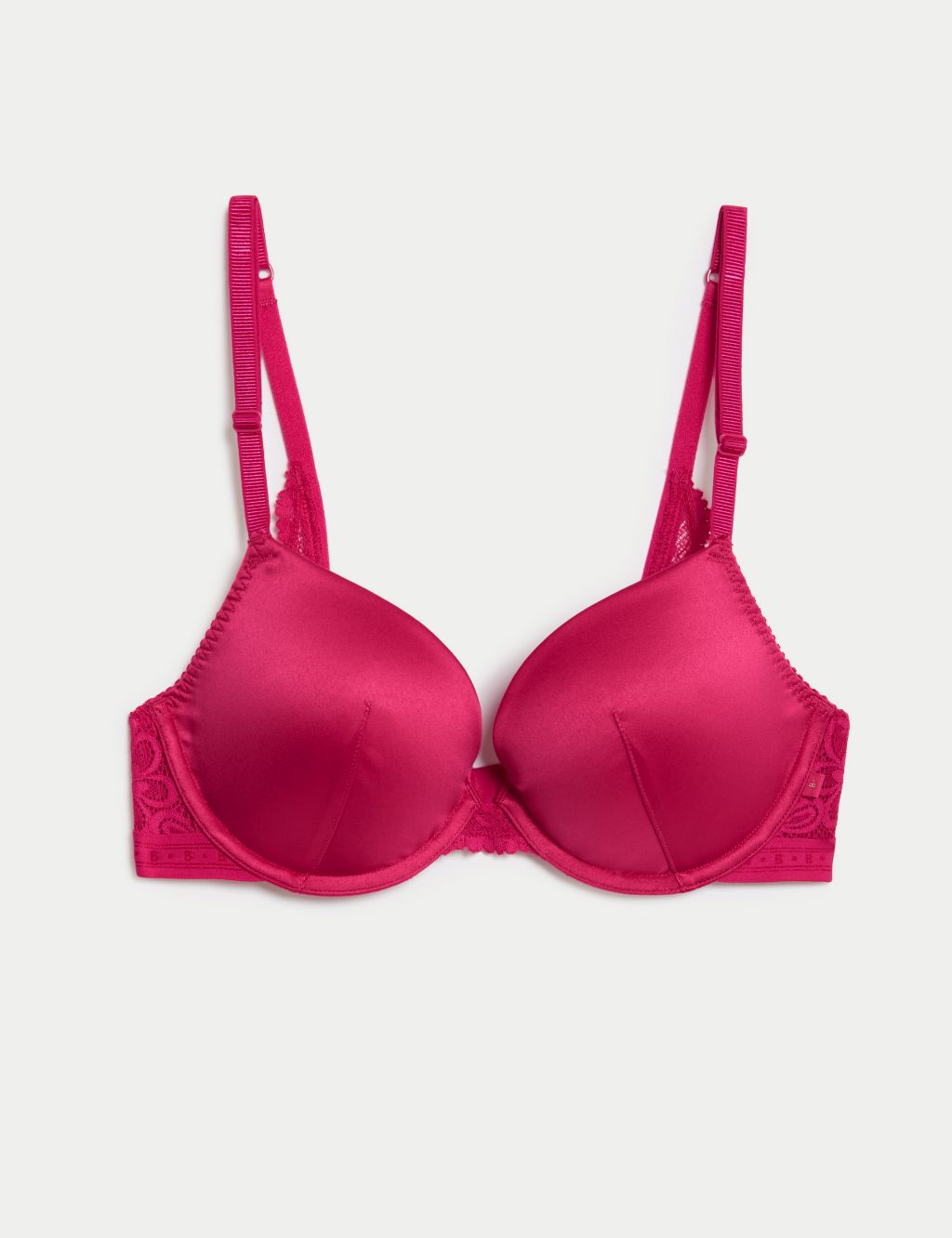 Ines Satin Wired Push-Up Bra A-E image 2