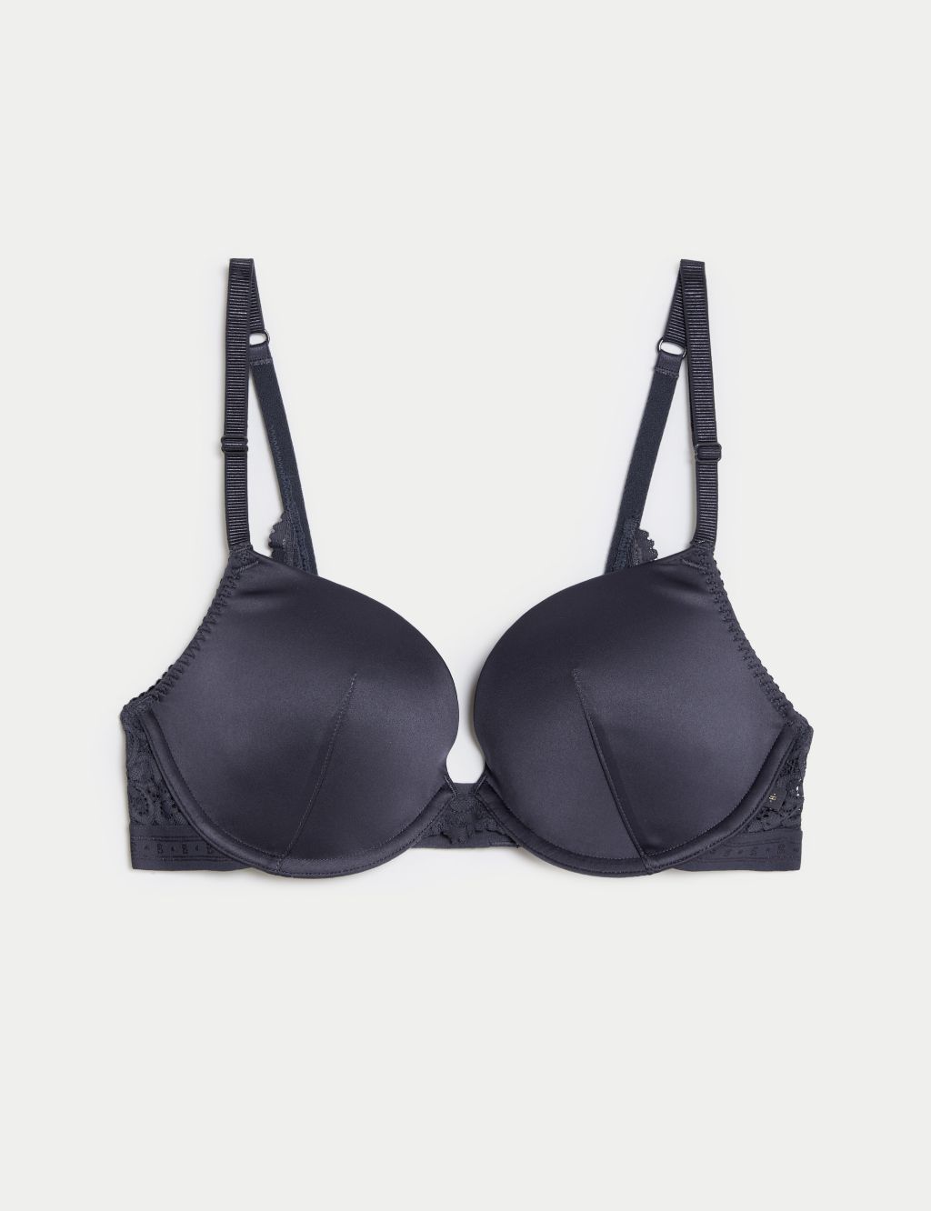 Ines Satin Wired Push-Up Bra A-E image 2