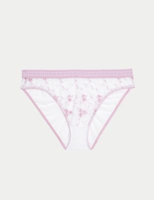 Emilia Embroidered High Leg Knickers