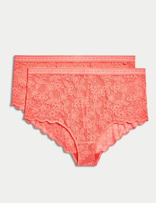 Grey Pink Cashmere hipster brief Women's Medium | Ready-to-ship