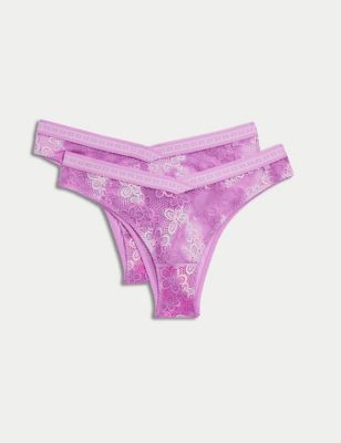 VS PINK cotton Cheekster Panty BRAND NEW SIZE small navy floral 