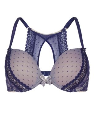 Lucy Lace Padded Plunge Racer Back Bra A-E ONLINE ONLY | Limited ...