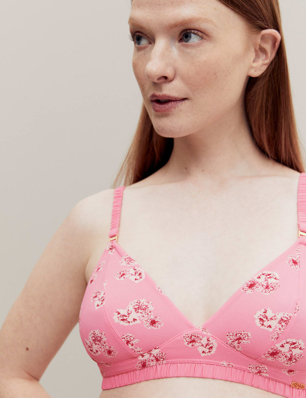 Floral Print Non Wired Bralette A-E image 1