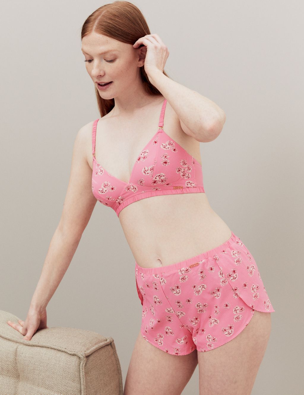 Floral Print High Waisted French Knickers image 4
