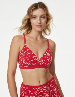 Tammy Floral Print Non Wired Bralette A-E - AT