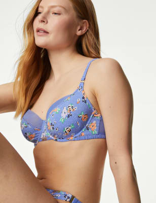 Marie Print Wired Full Cup Bra (A-E) - DK