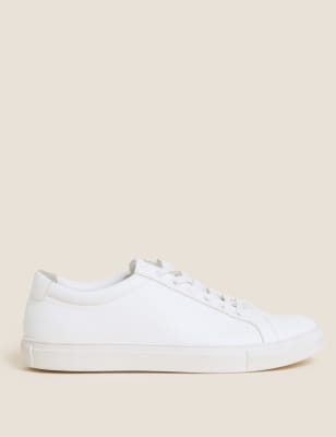 

Mens M&S Collection Lace-Up Trainers - White, White