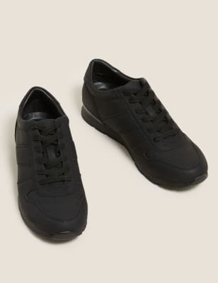 

M&S Collection Zapatillas deportivas con cordonesMens - Black/Black, Black/Black