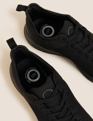 

Mens GOODMOVE Sport-Schnürschuhe - Black Mix, Black Mix
