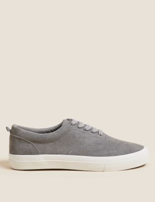 

Mens M&S Collection Suede Pumps - Mid Grey, Mid Grey