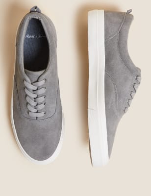 

Mens M&S Collection Ballerinas aus Wildleder - Mid Grey, Mid Grey