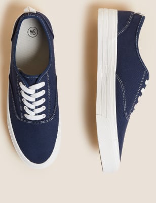 

M&S Originals Zapatillas deportivas de lona con cordonesMens - Navy, Navy