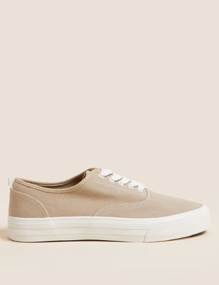 Canvas Lace-Up Trainers - MY