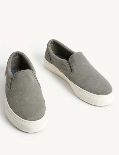 Suede Slip-On Pumps