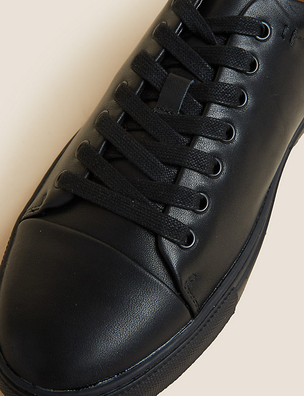 Leather Lace Up Trainers - CY