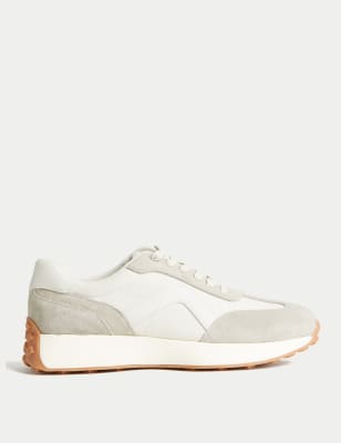 

Mens M&S Collection Lace-Up Trainers with Freshfeet™ - Neutral, Neutral
