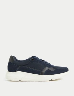 Suede Lace Up Trainers - HU