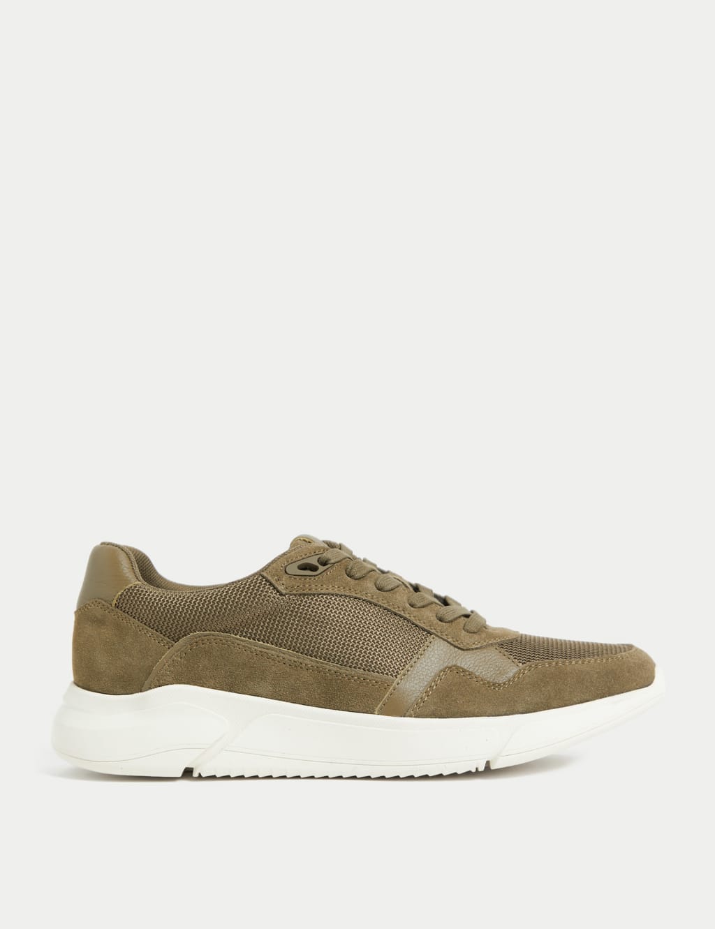Suede Lace Up Trainers image 1