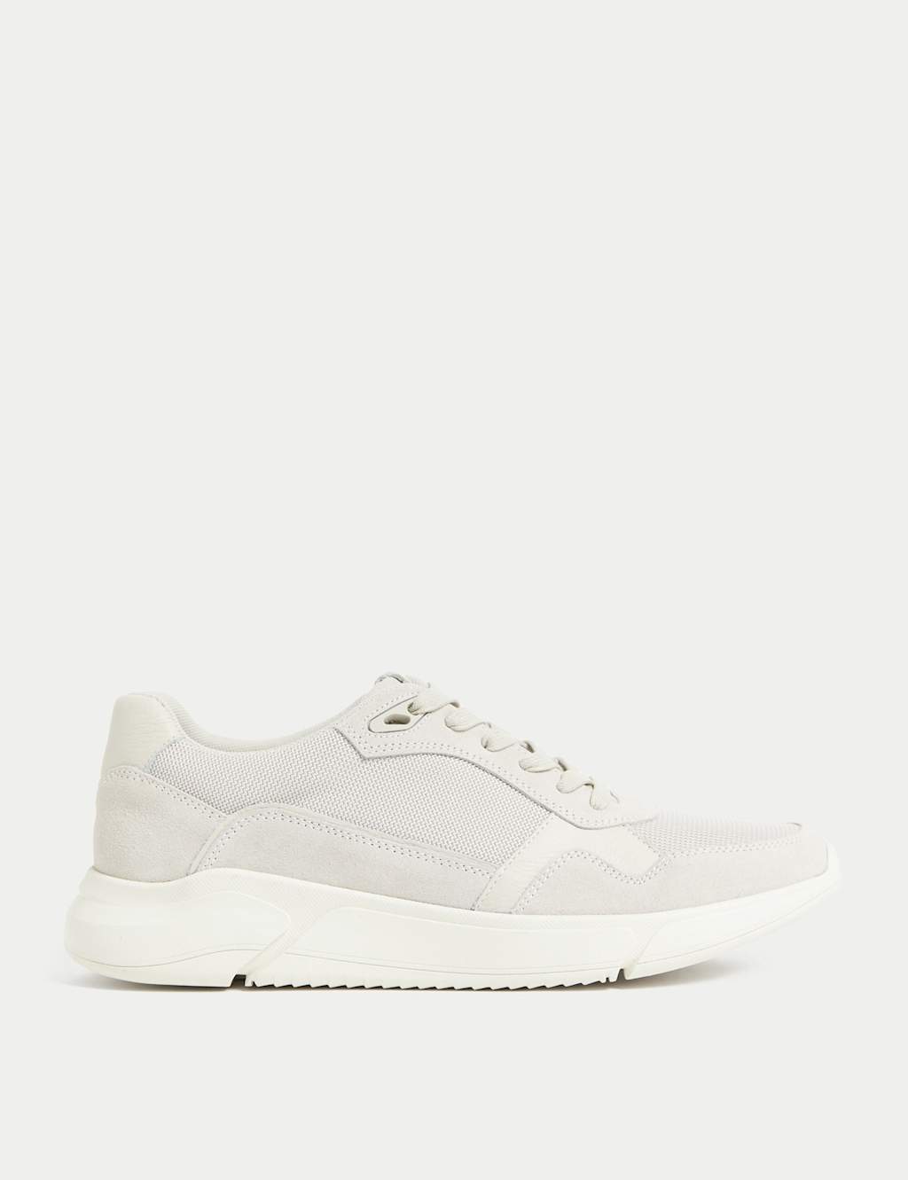 Suede Lace Up Trainers image 1