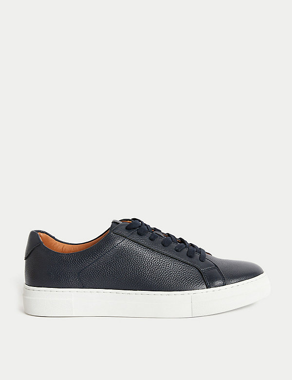 Leather Lace Up Trainers with Freshfeet™ - LT