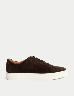 Suede Lace Up Trainers