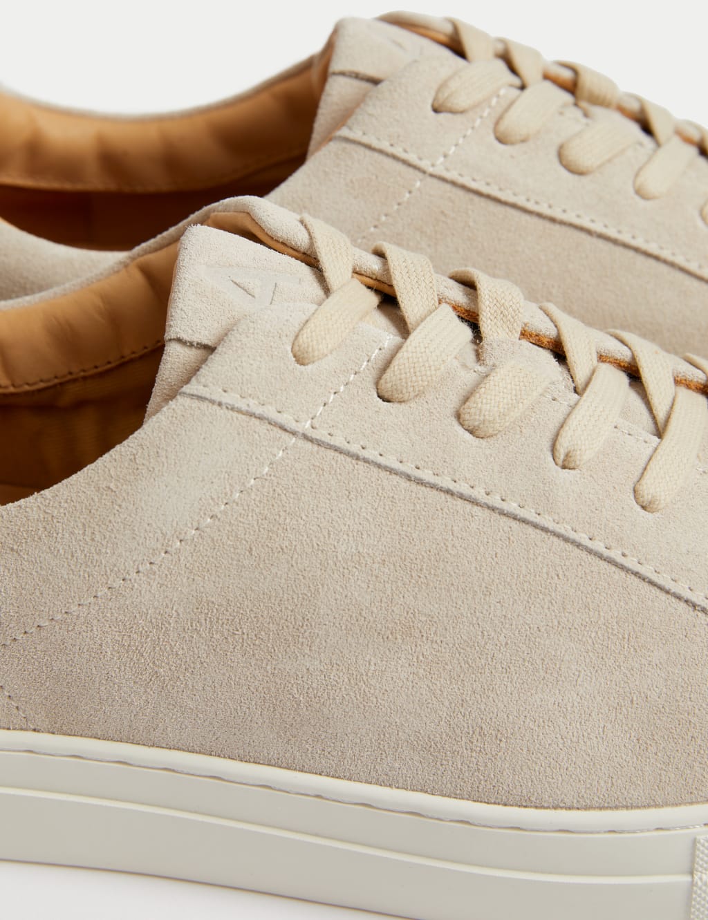 Suede Lace Up Trainers image 2