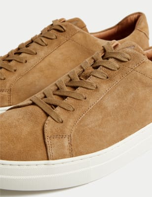 Suede Lace Up Trainers with Freshfeet™