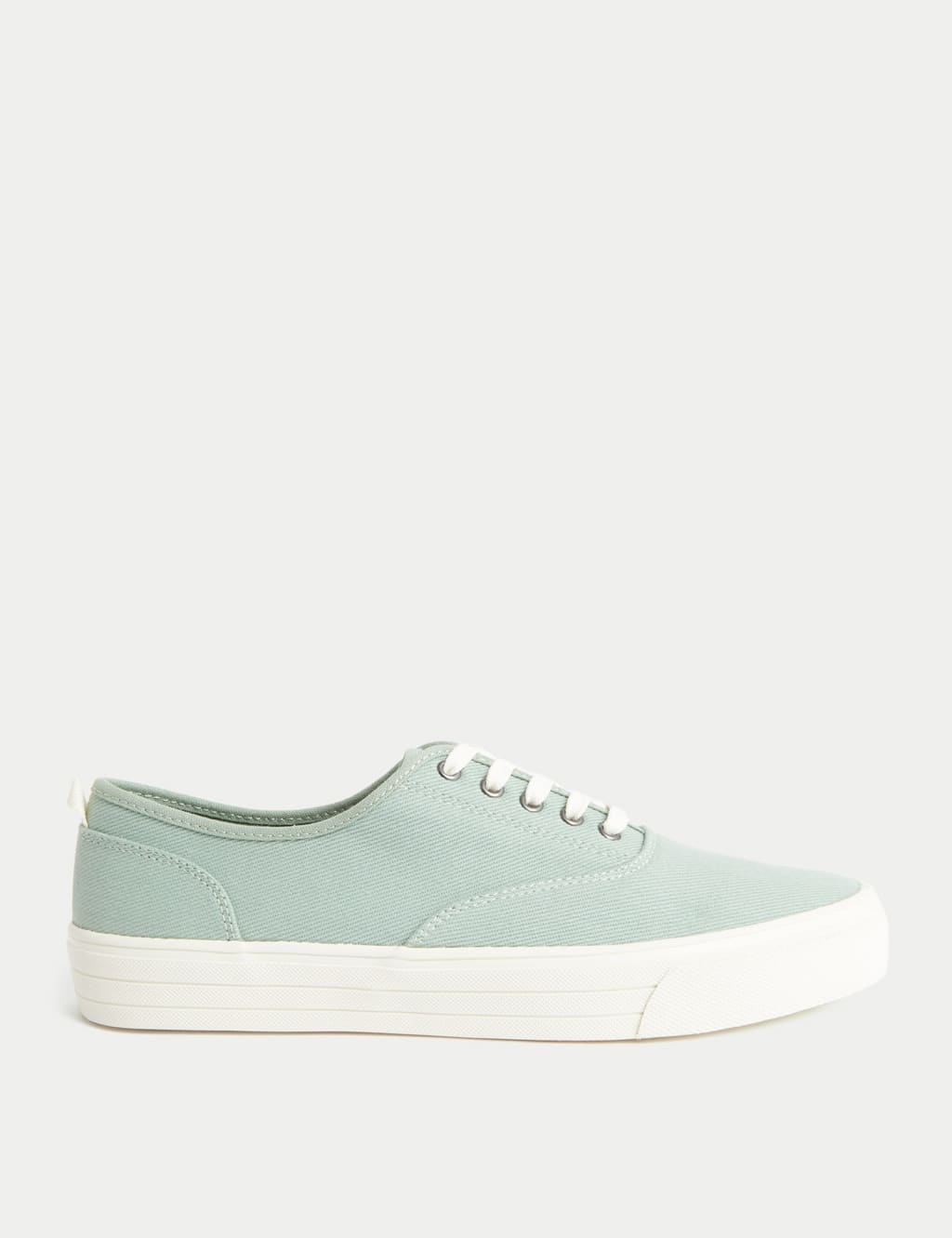 Canvas Lace Up Pumps image 1