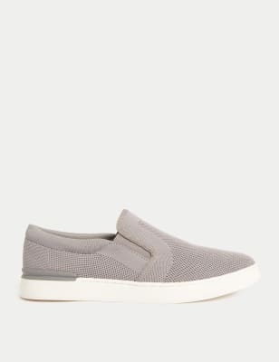 

Mens M&S Collection Slip-On Trainers - Grey, Grey