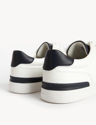 

Mens M&S Collection Lace Up Trainers - White, White