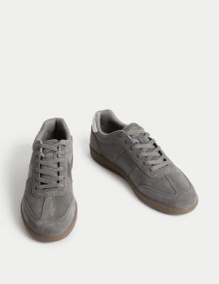 Suede Lace Up Trainers
