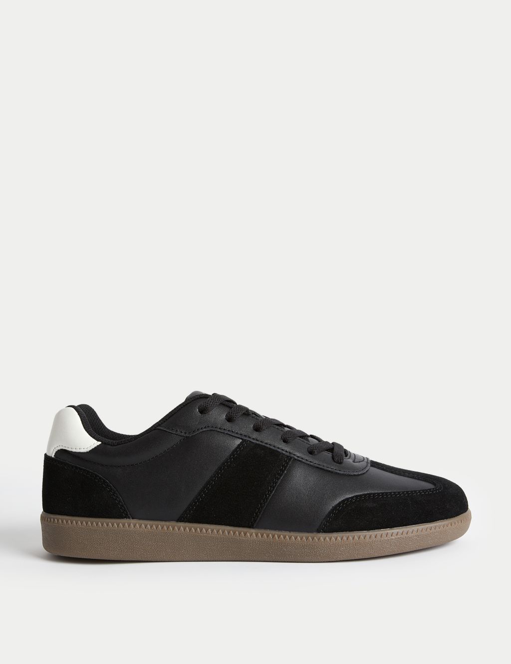 Leather Lace Up Trainers image 1