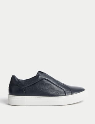 

Autograph Zapatillas deportivas sin cordones de piel con Freshfeet™Mens - Navy, Navy