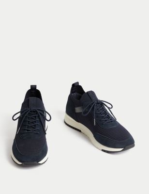 Knitted Lace Up Trainers with Freshfeet™