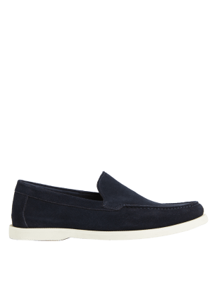 

Mens M&S Collection Suede Loafers - Navy, Navy