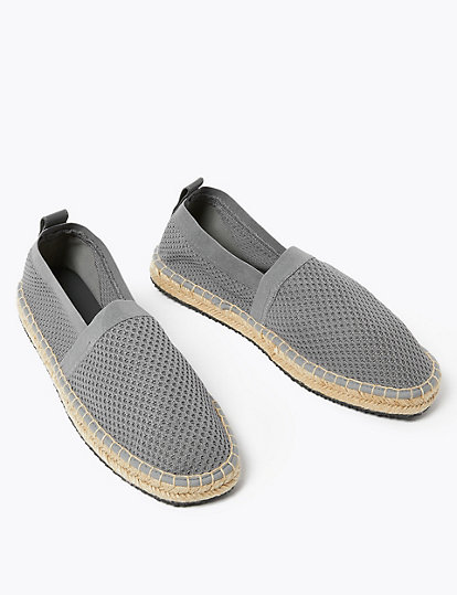 Knitted Mesh Espadrilles