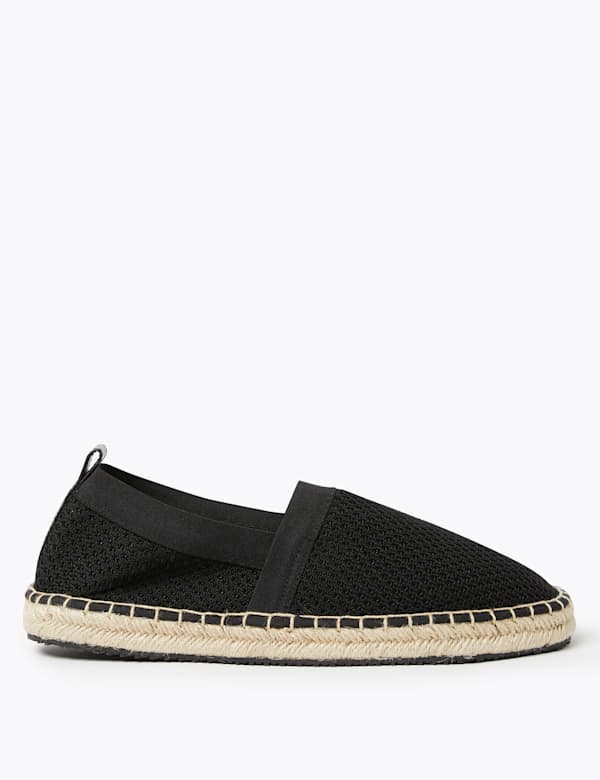 Knitted Mesh Espadrilles
