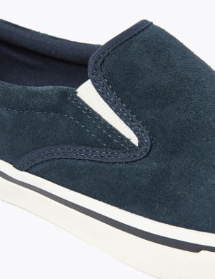 Nike suede sale slip on