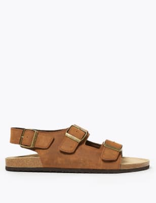 buckle leather sandals