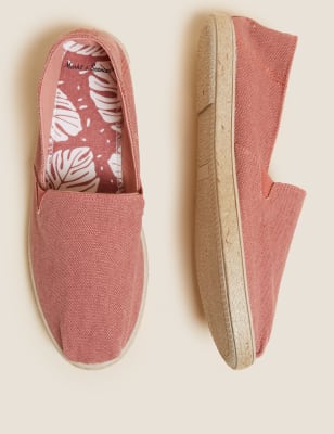 

Mens M&S Collection Canvas Espadrilles - Coral, Coral