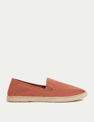

Mens M&S Collection Espadrilles-Slipper aus Canvas mit Freshfeet™ - Orange, Orange