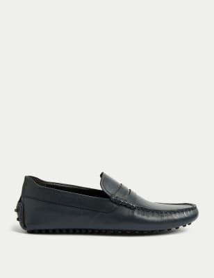 

Mens M&S Collection Fahrerschuhe aus Leder - Navy, Navy