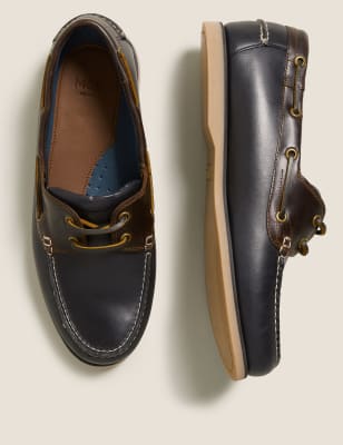 m&s mens deck shoes
